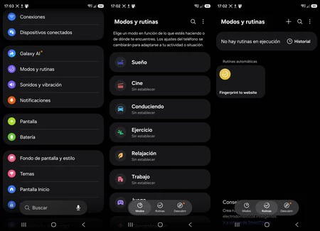 Rutinas Samsung