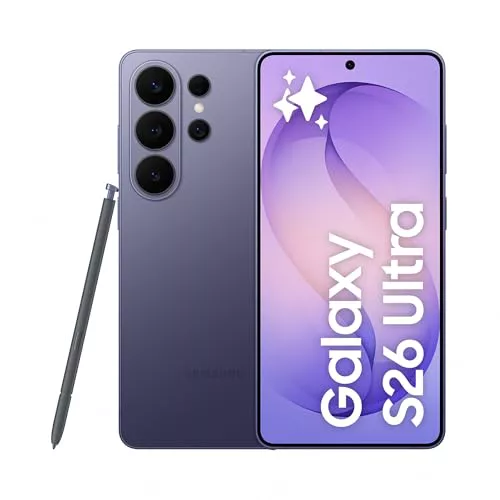 Samsung Galaxy S26 Ultra, 1TB, Smartphone con Galaxy AI, Cámara 200MP, 16GB RAM, Batería 5000mAh, Garantía del Fabricante 3 Años+1 Año Extra, Color Violeta Cobalto (Versión Española)
