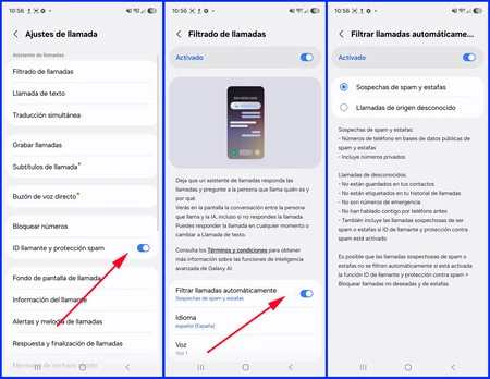 Filtro Antispam Samsung