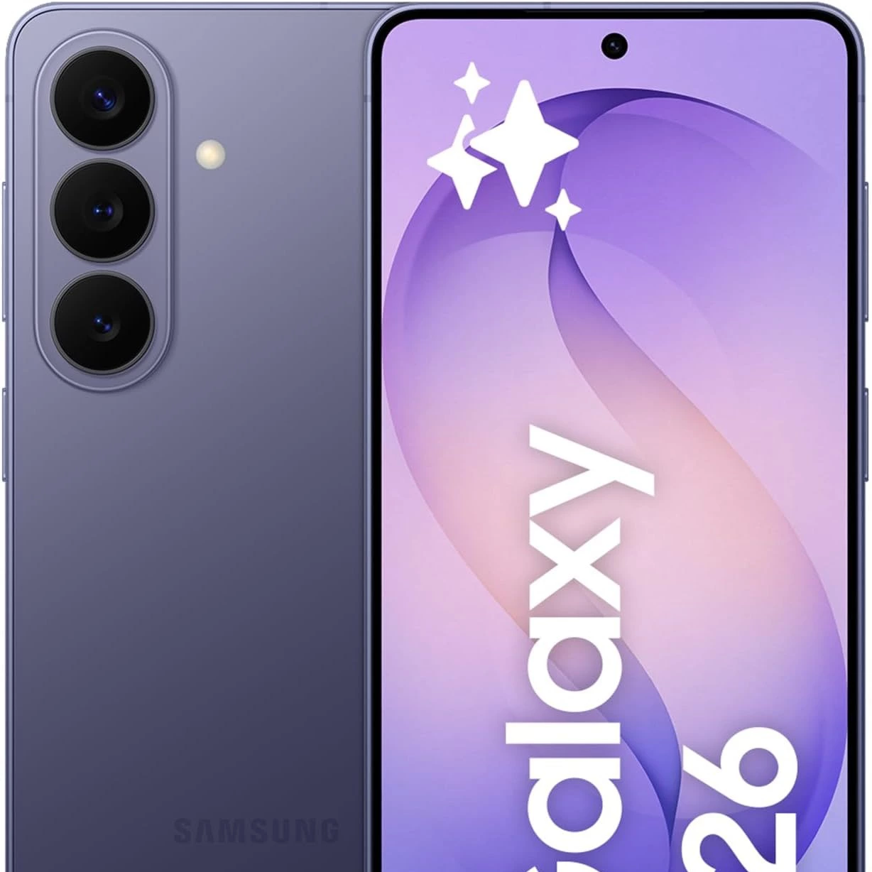 Samsung Galaxy S26, 512GB, Teléfono Móvil con Galaxy AI, Cámara 50MP, 12GB RAM, Batería 4300mAh, Garantía del Fabricante 3 Años + 1 Año Extra, Color Violeta Cobalto (Versión Española)
