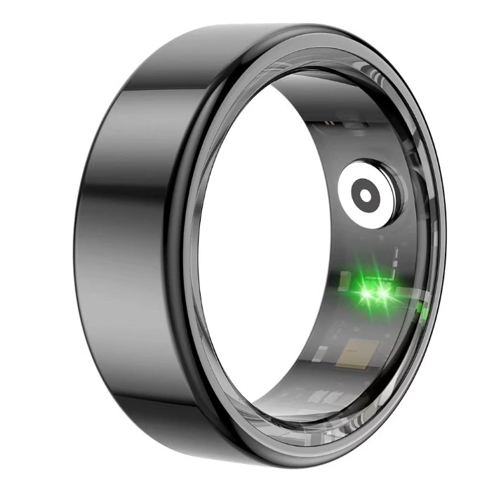 COLMI-anillo inteligente R02, carcasa de acero de titanio de grado militar, monitoreo de la salud, IP68 y 3ATM, modos multideportivos impermeables