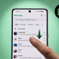 Acabo de descubrir que deslizar el dedo hacia abajo en WhatsApp activa una función muy útil