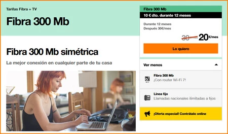 Oferta Orange 300 Mbps